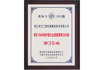 杭州叉車(chē)榮譽(yù)-榮列2008年度中國(guó)大……